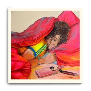 "GenZ girl Sadness" fine art print